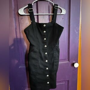 H+M demin button up mini dress